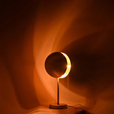 Modern Brass Table Lamp – Custom Mid-Century Inspired Sculptural Desk Light | , Handmade - 32340