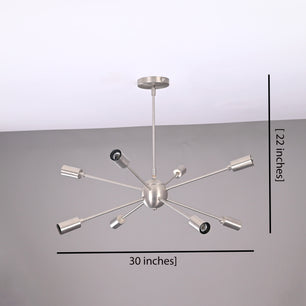 8 Arm Brass Sputnik Chandelier 30