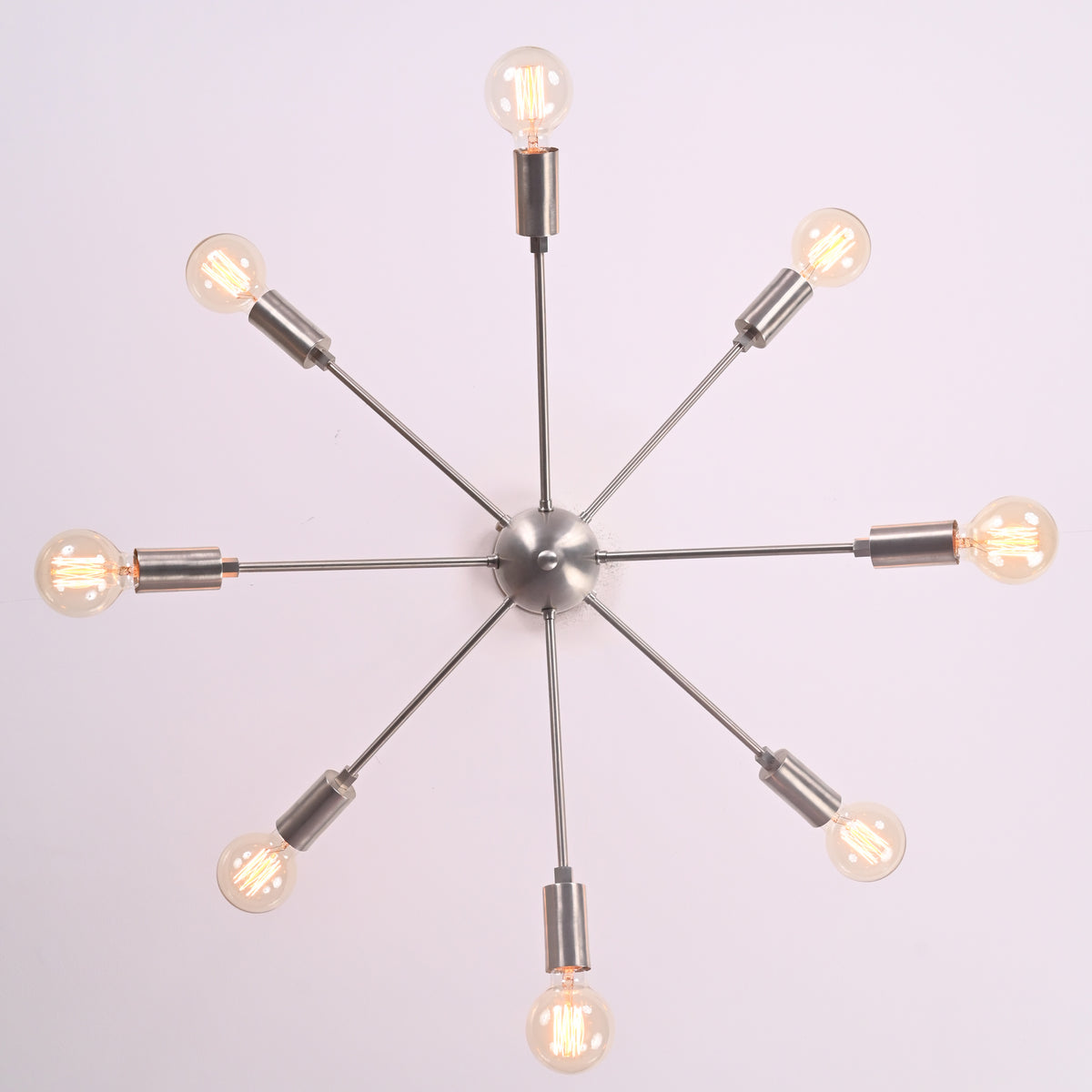 8-Light Sputnik Ceiling Chandelier – Custom Modern Mid-Century Light Fixture |  - 32341
