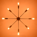8-Light Sputnik Ceiling Chandelier – Custom Modern Mid-Century Light Fixture |  - 32341