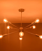 8 Arm Brass Sputnik Chandelier 30