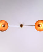 2 Light Brass Pendant Lamp 51