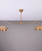 2 Light Brass Pendant Lamp 51