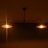 Paris Discus - Brass Chandelier - 2 Lights - 32342