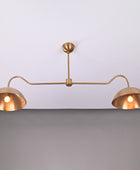 2 Light Brass Pendant Lamp 51