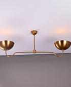 2 Light Brass Pendant Chandelier 51