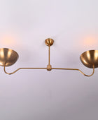 2 Light Brass Pendant Chandelier 51