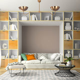 Two-Light Uplight Brass Ceiling Lamp – Custom Mid-Century Modern Uplighting Chandelier | Handmade,  - 32343