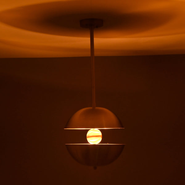 Modern Brass Pendant Light | Customizable Mid-Century Ceiling Lamp - 32346