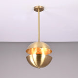 Modern Brass Pendant Light | Customizable Mid-Century Ceiling Lamp - 32346