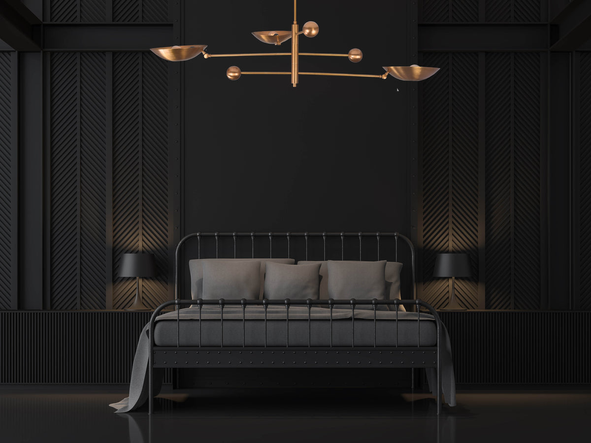 Kyoto Ortbital  -  Uplifting Ceiling Chandelier - 3 Lights - 32347