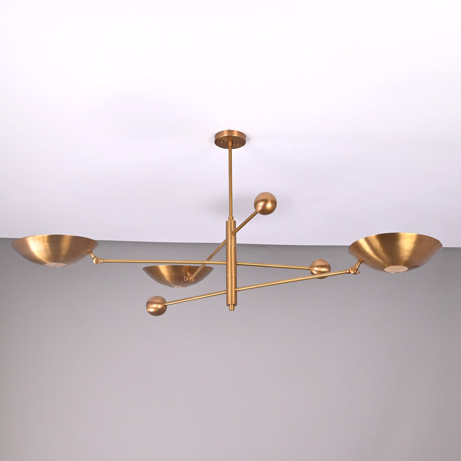 Kyoto Ortbital  -  Uplifting Ceiling Chandelier - 3 Lights - 32347