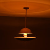 Mid-Century Modern Brass Pendant Light | Customizable Dome Chandelier Handmade Ceiling Light Fixture - 32348