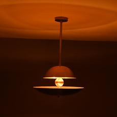Industrial Brass Made, 5 Lights Elegant Brass Sunrise Pendant Light Mid Century Modern Ceiling Disc Lamp No-Shadow Ambient no-Glare Chandelier 18