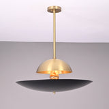 Modern Brass Pendant Chandelier | Customizable Mid-Century Ceiling Light Fixture - 32349
