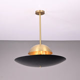 Modern Brass Pendant Chandelier | Customizable Mid-Century Ceiling Light Fixture - 32349