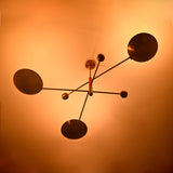 Vienna Ortbital  -  Uplifting Mid-century Chandelier - 3 Lights - 32351