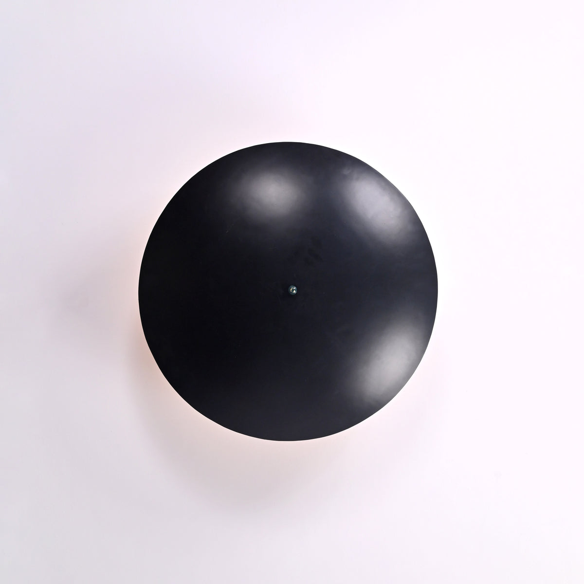 Modern Brass Disc Ceiling Light | Customizable Chandelier | Uplighting Flush Mount | 24" Diameter | Contemporary Ceiling Fixture |  - 32355