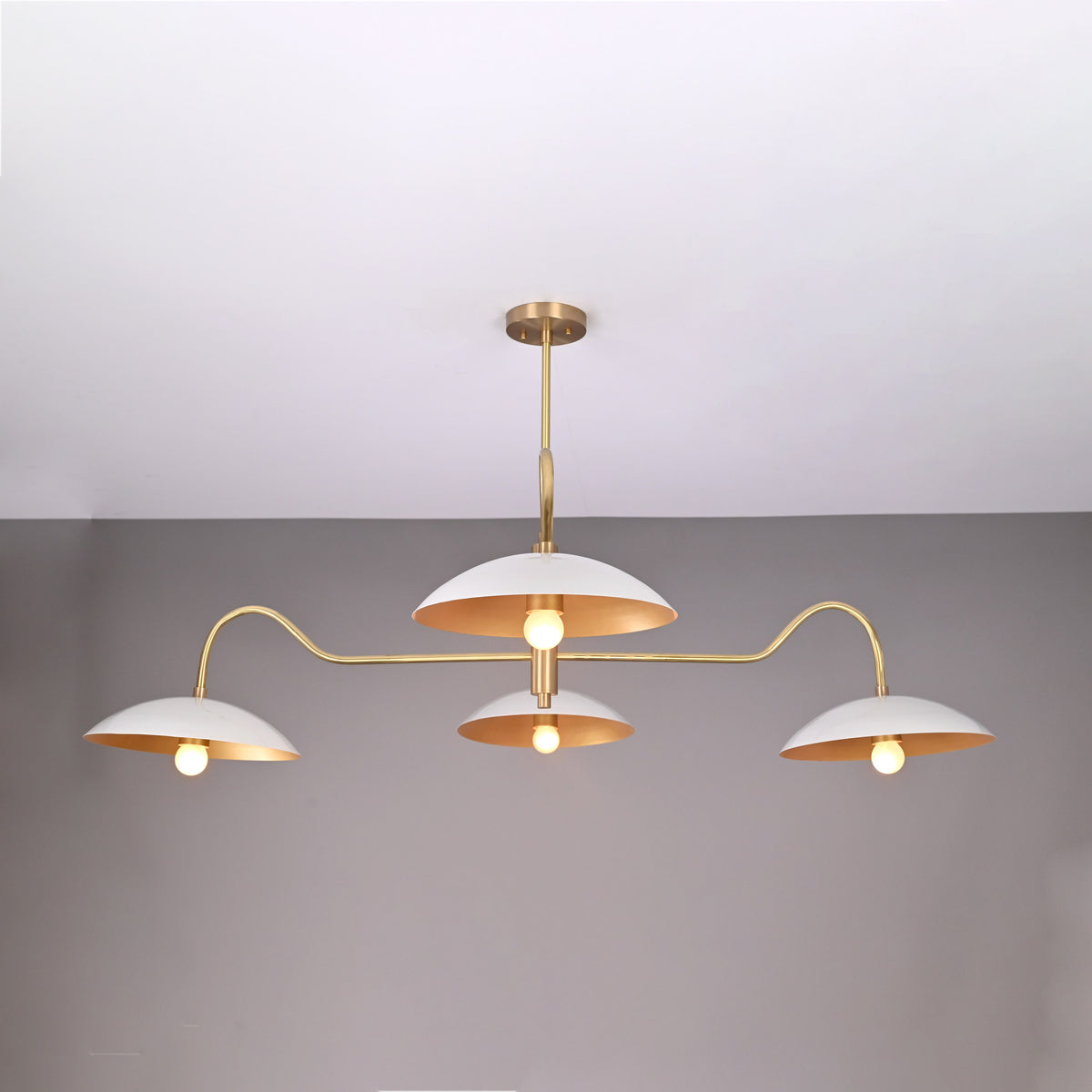 Kyoto Orbital - Brass Chandelier - 4 Lights - 32357