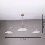 Kyoto Orbital - Brass Chandelier - 4 Lights - 32357