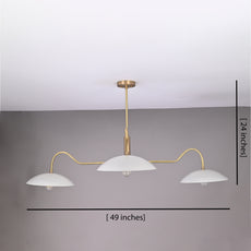 Brass Leaf Studio Industrial Brass Made, 4 Lights 4 Arms Brass Pendant Ceiling Lamp Modern Brass Chandelier Mid Century Chandelier Light Fixture Uplifting