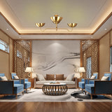 Cairo Ortbital  -  Uplifting Ceiling Chandelier - 4 Lights - 32359