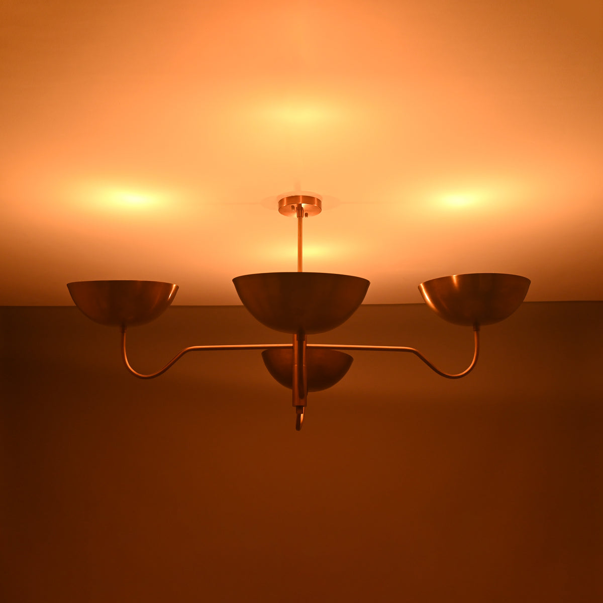 Monaco Ortbital  -  Uplifting Mid-century Chandelier - 4 Lights - 32366