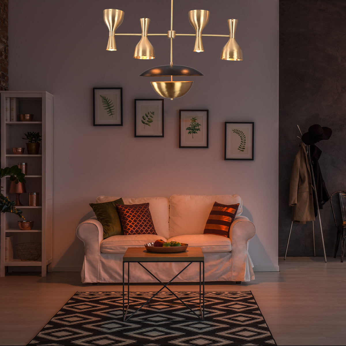 Rome Pivot - Diabolo Ceiling Chandelier - 11 Lights - 32368