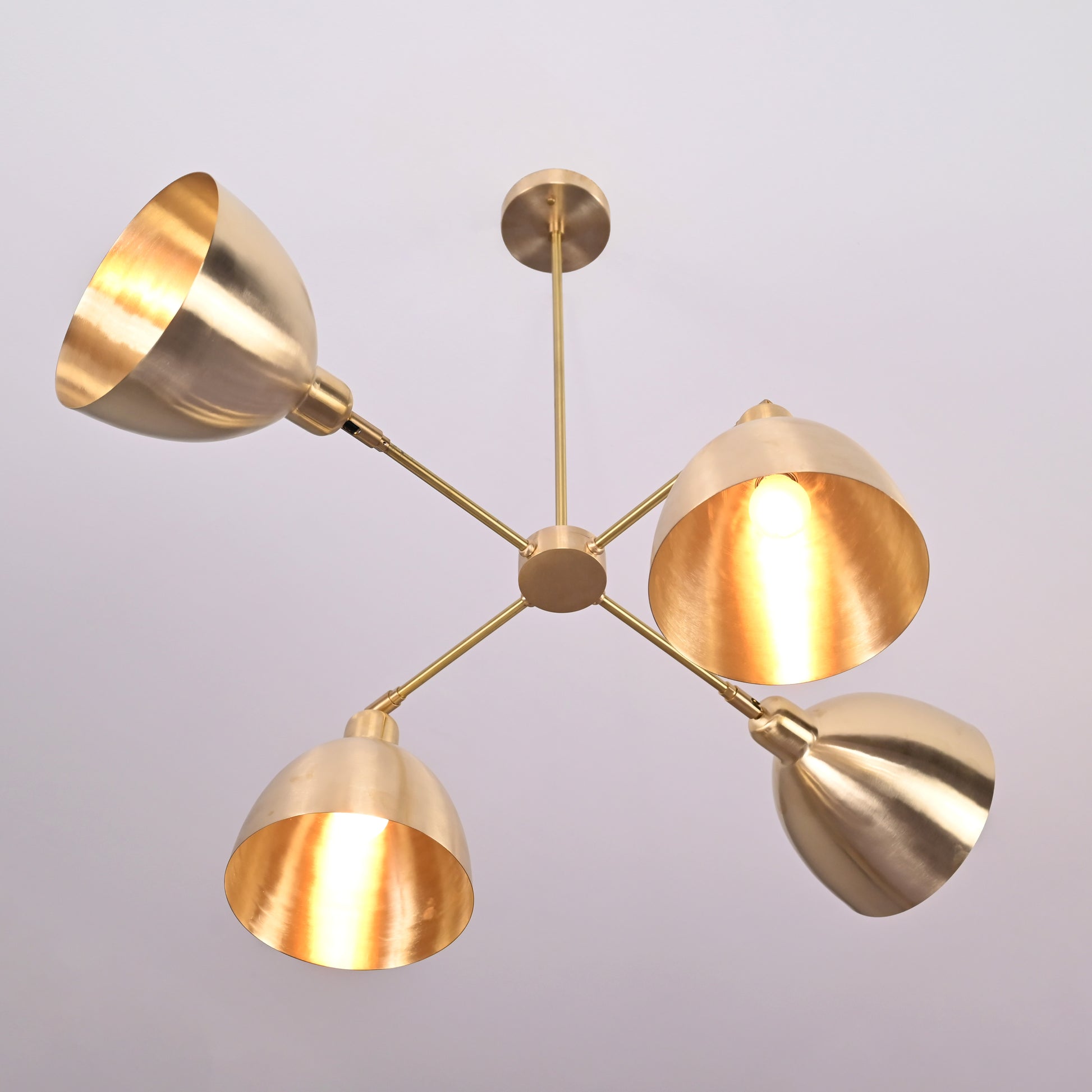 4 Lights Brass Ceiling Light Pendant Lamp 33" wide High Quality Light Fixture 32370