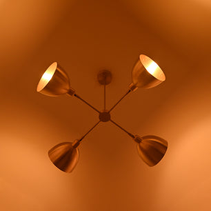 4 Lights Brass Ceiling Light Pendant Lamp 33