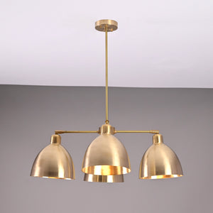 Industrial Brass Made, 4 Lights Brass Ceiling Light Mid Century Modern Pendant Lamp 33