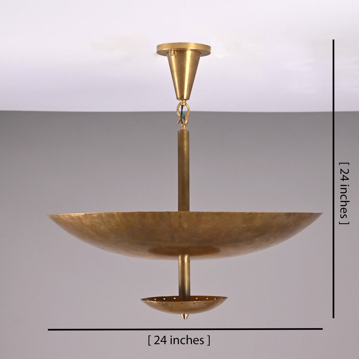 Elegant Custom Brass & Glass Chandelier | Mid Century Modern Pendant Light | Uplifting Ceiling Light Fixture | Handmade Lighting |  - 32373