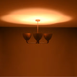 Modern Industrial Brass Chandelier – Customizable Ceiling Light Fixture Handmade | Adjustable Finish | 33"x28" - 32376