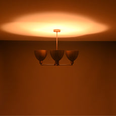 Brass Leaf Studio Industrial Brass Made, 4 Lights Pendant Mid Century Modern Raw Brass Sputnik Chandelier Light Fixture 33