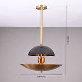 Modern Brass & Copper Pendant Chandelier | Customizable Designer Ceiling Light Fixture - 32379