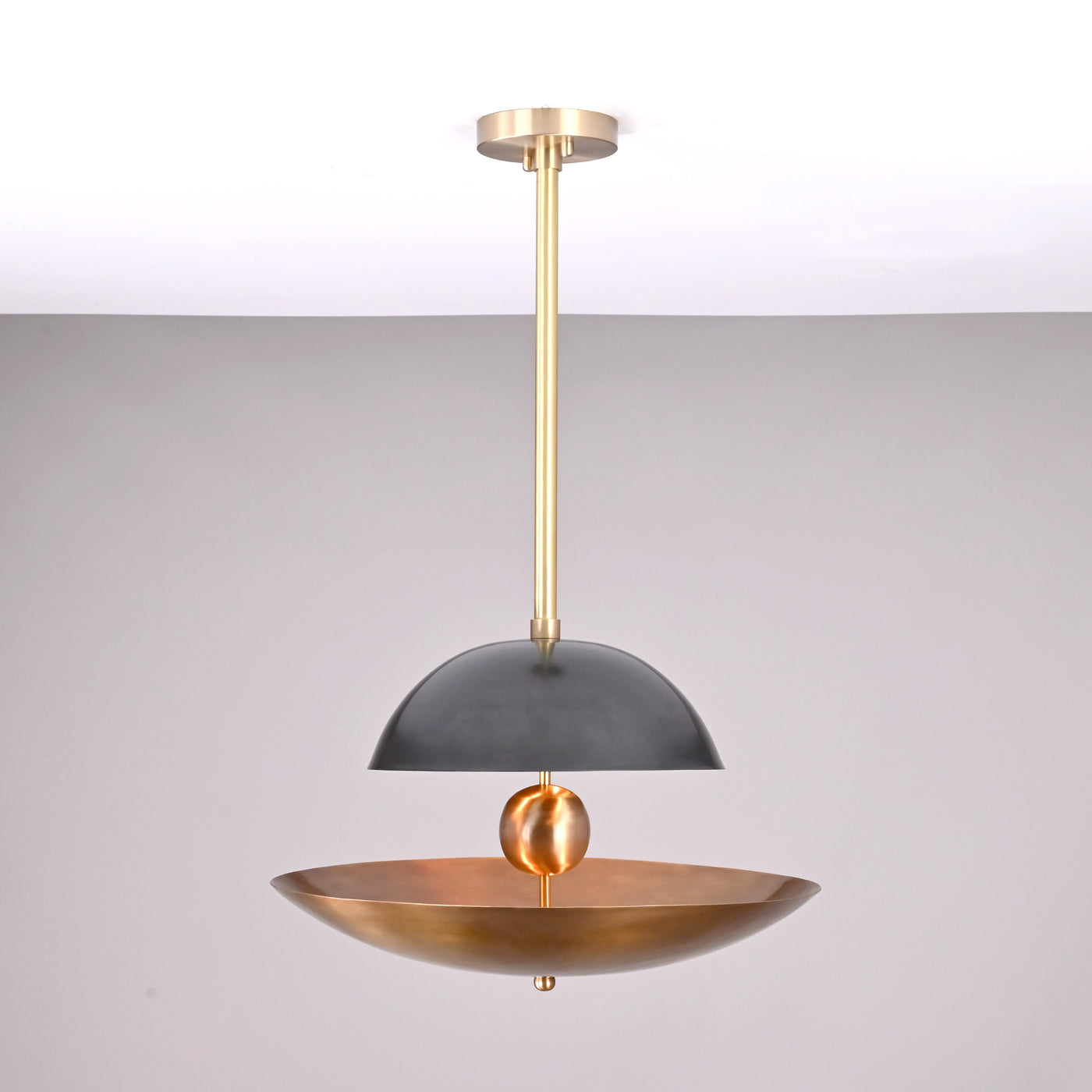 Modern Brass & Copper Pendant Chandelier | Customizable Designer Ceiling Light Fixture - 32379