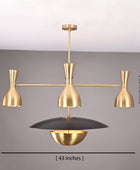 12 Lights Gorgeous Raw Brass Pendant Ceiling Lamp, Brushed Brass Finish Mid-century Chandelier 43 Inches Wide Heavy Duty Fixture 32383