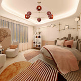 Modern Mid-Century Sputnik Chandelier – Custom Brass Light Fixture - 32384