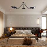 Havana Discus  - Flush Mount Uplifting Brass Chandelier - 3 Lights - 32385