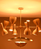 19 Lights Gorgeous Brass Pendant Ceiling Light Brushed Brass Finish 41 Inches Wide by Brass Leaf Studio 32388