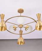 Modern Brass Pendant Light Art Deco Lamp Branch Staircase Chandelier Globe Chandelier Large 30