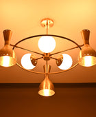 Modern Brass Pendant Light Art Deco Lamp Branch Staircase Chandelier Globe Chandelier Large 30