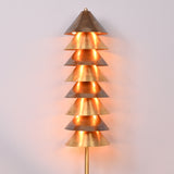 Handcrafted Mid-Century Modern Brass Floor Lamp | Customizable Finish 40” Height - 32396