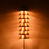 Handcrafted Mid-Century Modern Brass Floor Lamp | Customizable Finish 40” Height - 32396