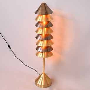 Modern Brass Plug in Floor Lamp Art Deco Light Luxury Bedside Floor Lamp Couch Floor Room Corner Ambient Lamp Christmas Tree Wire Plug-in 32396