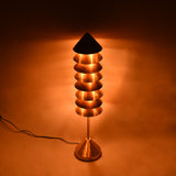 Handcrafted Mid-Century Modern Brass Floor Lamp | Customizable Finish 40” Height - 32396