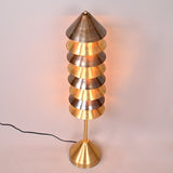 Handcrafted Mid-Century Modern Brass Floor Lamp | Customizable Finish 40” Height - 32396
