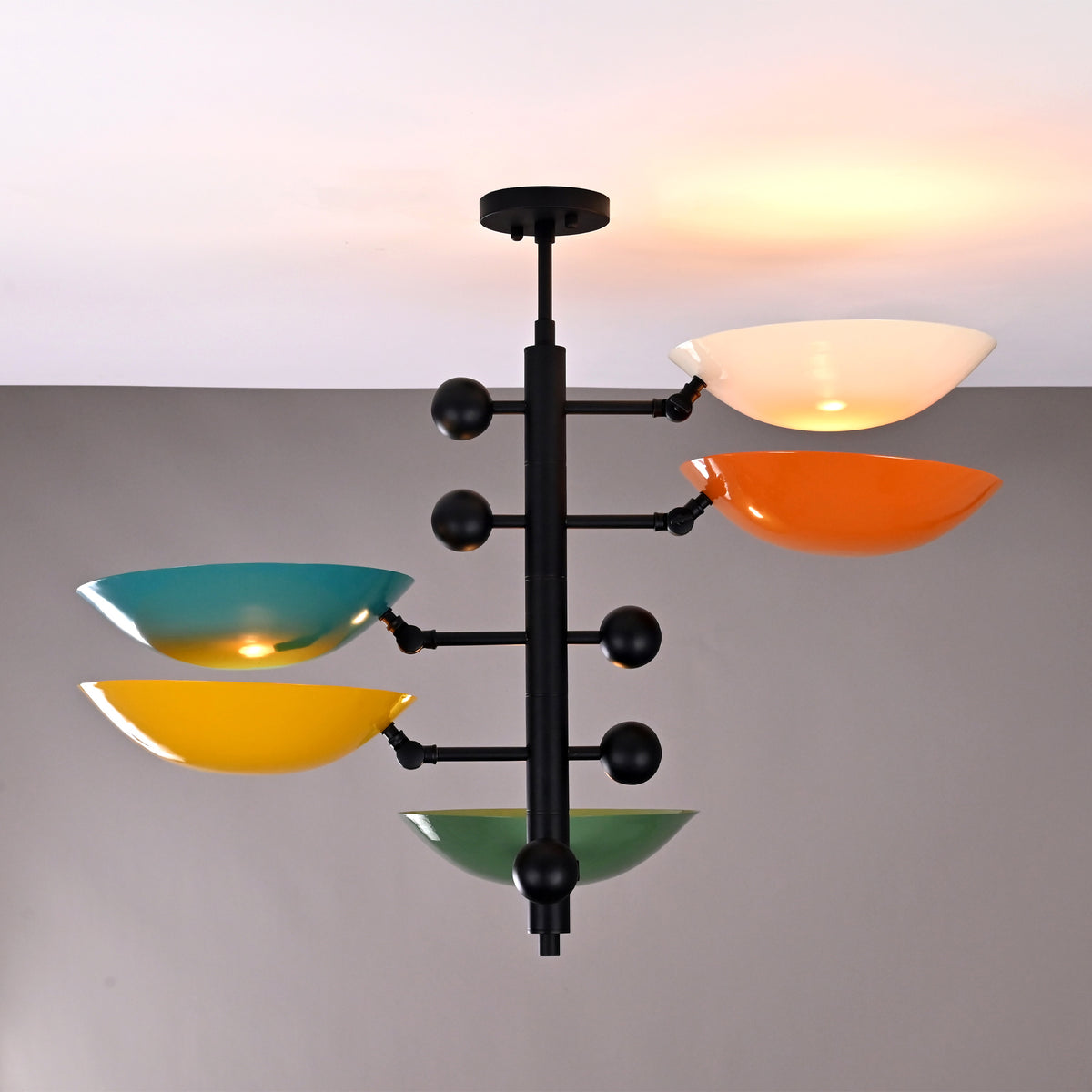 Arcadia Multi Bowl Chandelier – 5 Lights – 34 Inch – Model 32418