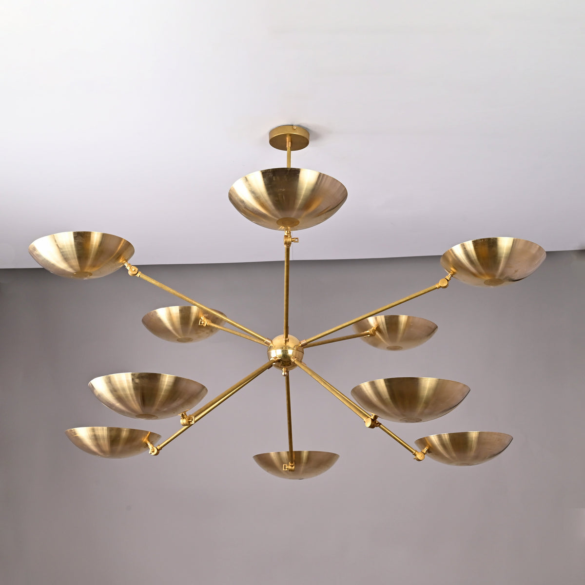 Brass Leaf Studio - Industrial Brass Made Wall Sconce, Sunlight Wall Ambience Lamp, Low-Light, Mood Light 32458