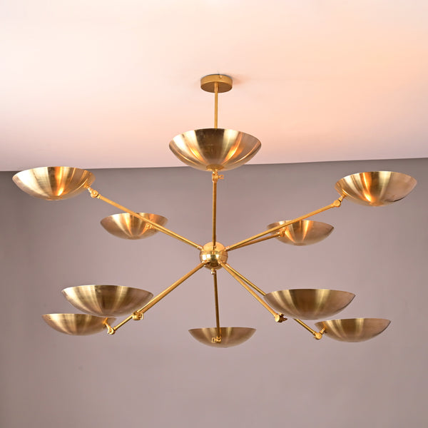 Brass Leaf Studio - Industrial Brass Made Wall Sconce, Sunlight Wall Ambience Lamp, Low-Light, Mood Light